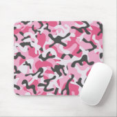 Army Pink Forest Camo | Camo Forest Mousepad Muismat (Met muis)