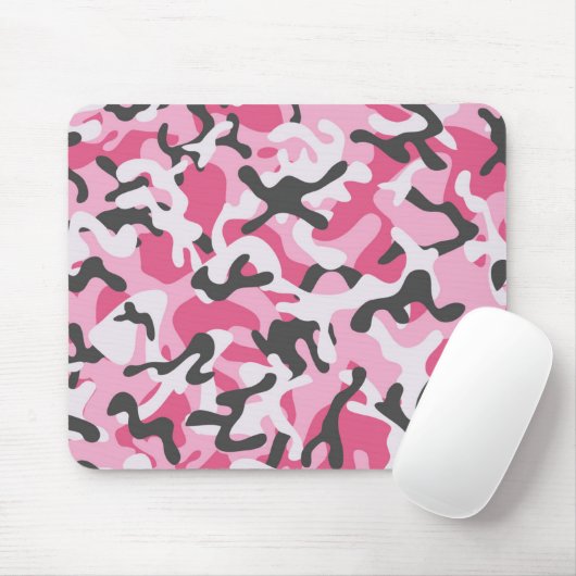 Army Pink Forest Camo | Camo Forest Mousepad Muismat (Met muis)