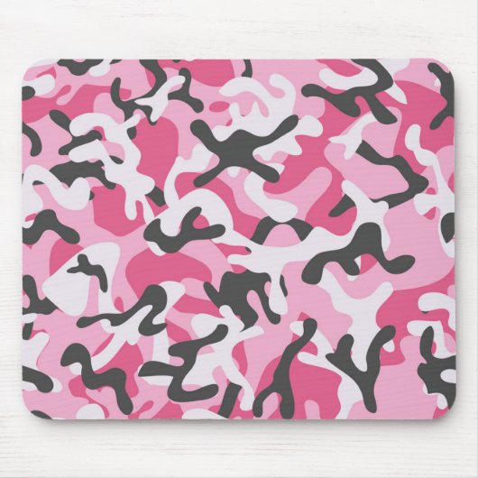 Army Pink Forest Camo | Camo Forest Mousepad Muismat (Voorkant)