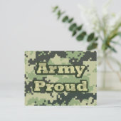 Army Proud Briefkaart (Staand voorkant)