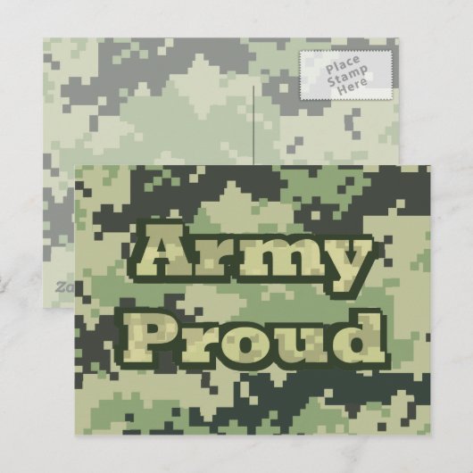 Army Proud Briefkaart (Voorkant / Achterkant)