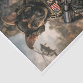 Army Pupper  Tissuepapier (Detail)