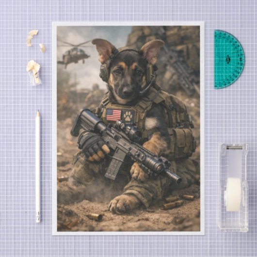 Army Pupper Tissuepapier (Craft)