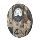 Army Radio woestijncamouflage. Dartbord (Voorkant Rechts)