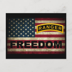 Army Ranger School - Amerikaanse vlag - Vrijheid Briefkaart