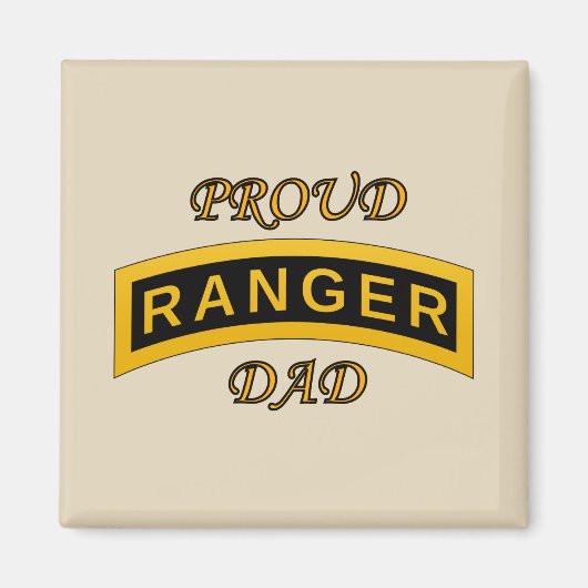 Army Ranger School Tab - Trotse Pap - Magneet (Voorkant)
