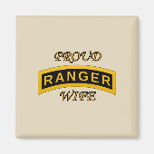 Army Ranger School Tab - Trotse Vrouw - Magneet (Voorkant)