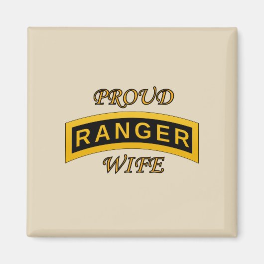 Army Ranger School Tab - Trotse Vrouw - Magneet (Voorkant)