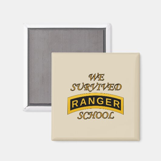 Army Ranger School Tab - We overleefden - Magnet (Voorkant / Achterkant)