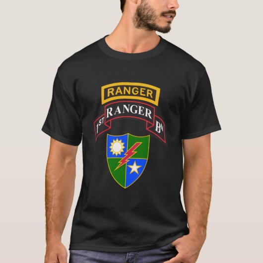 Army Ranger Shirt - 1e Ranger Shirt - Scroll Tab (Voorkant)
