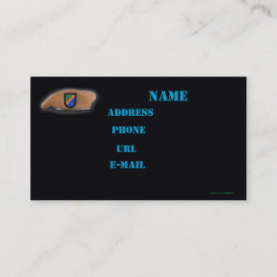 Army Rangers Beret Veteran Patches visitekaartje