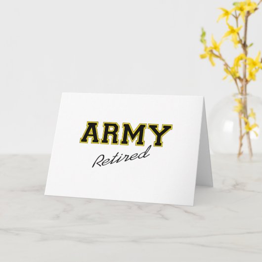 ARMY RETIRED KAART (Gele Bloem)