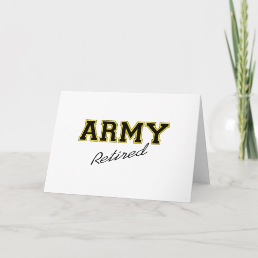 ARMY RETIRED KAART (Voorkant)