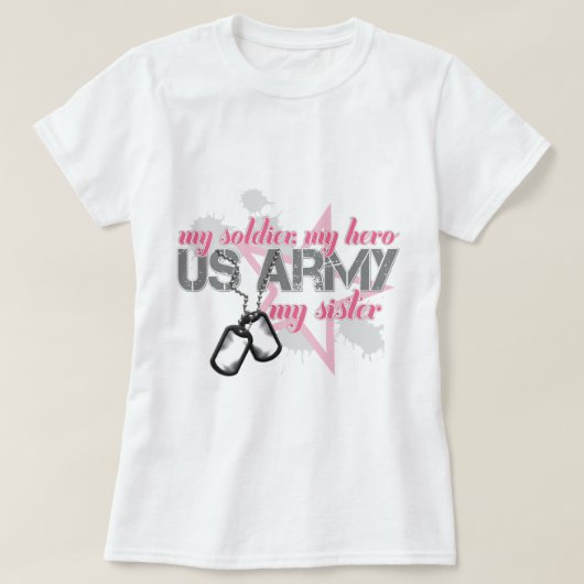 Army Sister Star T-shirt (Design voorkant)