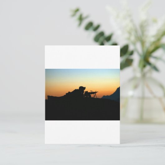 ARMY SNIPER BRIEFKAART (Staand voorkant)