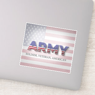 Army Soldaat, Veteran, Amerikaans Sticker