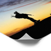 Army Soldier Silhouette Poster (Hoek)