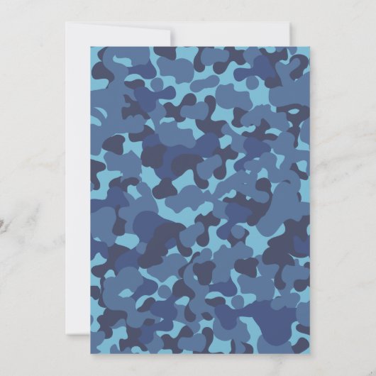 ARMY SOLDIER TROOPS TANK PISTOOL INVITE BIRTHDAPPA KAART (Achterkant)