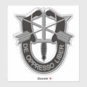 Army Special Forces Groepen Groene Baretten Contou Sticker (Vel)