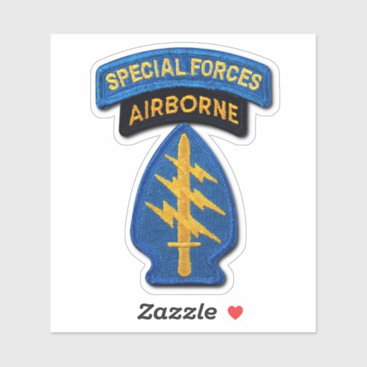 Army Special Forces Groepen Groene Baretten Contou Sticker (Vel)