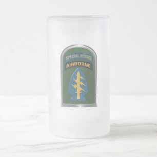 Army Special Forces Tab en Patch Gift Frosted Mok