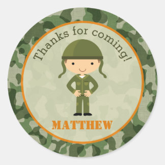 Army Stickers - Military Boy Verjaardagsfeestje Fa