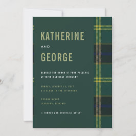 Army Tartan Uitnodiging