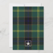 Army Tartan Uitnodiging (Achterkant)