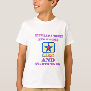ARMY UNCLE PINK EN BLUE T-SHIRT