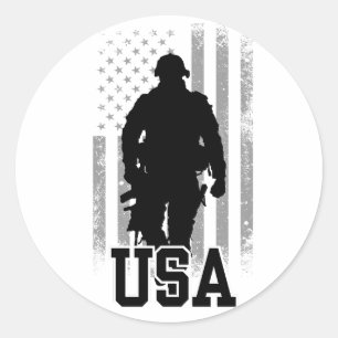 Army USA Ronde Sticker