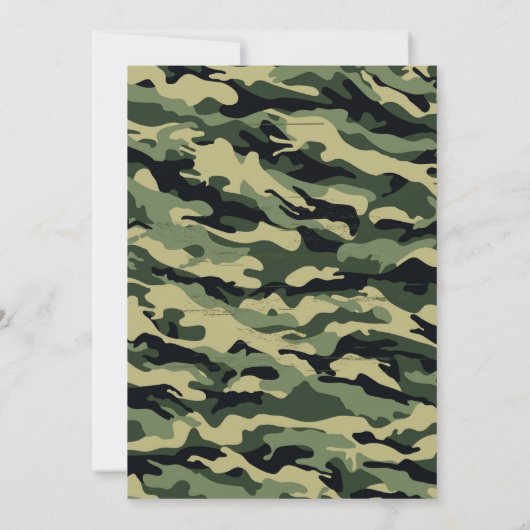 Army verjaardagsfeestje uitnodiging (Achterkant)