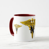 Army-veteraan Army Nurse Corps Magic Mok (Voorkant links)