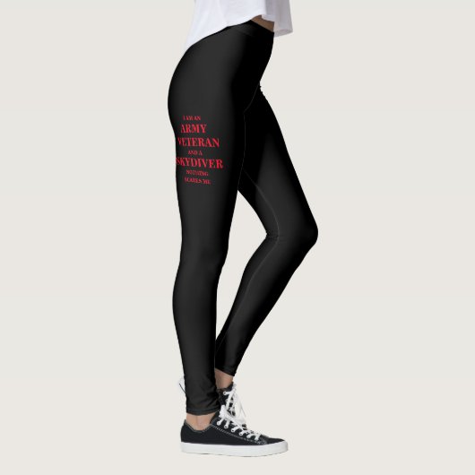 "ARMY VETERAN/SKYDIVER" Leggings voor vrouwen (Rechts)