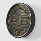 Army Veteran Tribute Clock (Hoek)