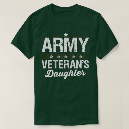 Army Veterans Daughter T Shirt  (Design voorkant)