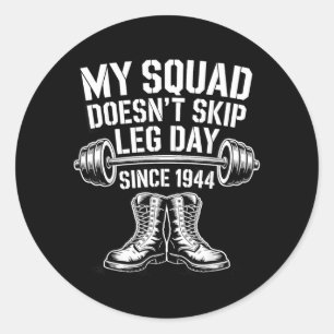 Army Veterans Day sla legdag over militair veteraa Ronde Sticker