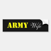 ARMY, vrouw Bumpersticker (Voorkant)