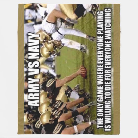 ARMY vs NAVY Fleece Deken (Voorkant)