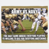 ARMY vs NAVY Fleece Deken (Voorkant (Horizontaal))