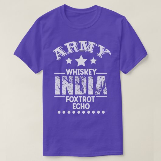 Army Whiskey India Fotrot Echo (WIFE) T-shirt (Design voorkant)