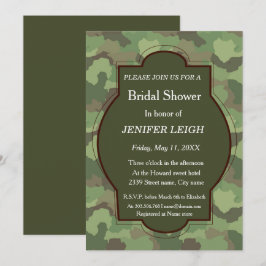 Army White rose elegante Vrijgezellenfeest Kaart