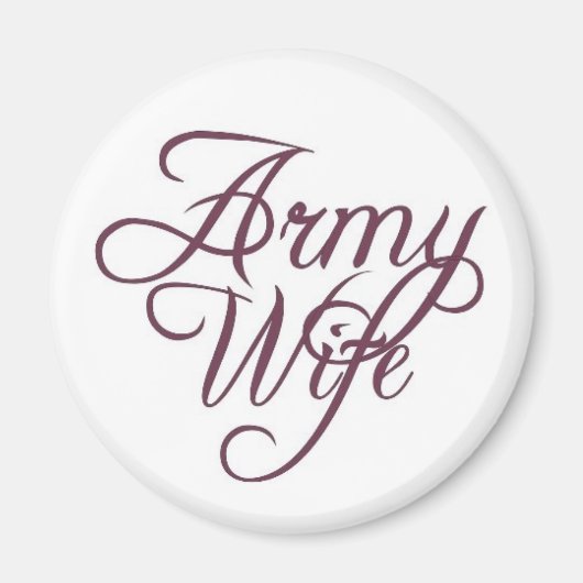 Army wife magneet (Voorkant)
