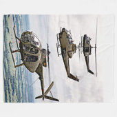 ARMYHELICOP[TERS] FLEECE DEKEN (Voorkant (Horizontaal))