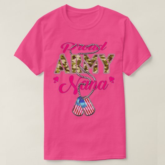 Armys Grandma Military Pride (58) T-shirt (Design voorkant)