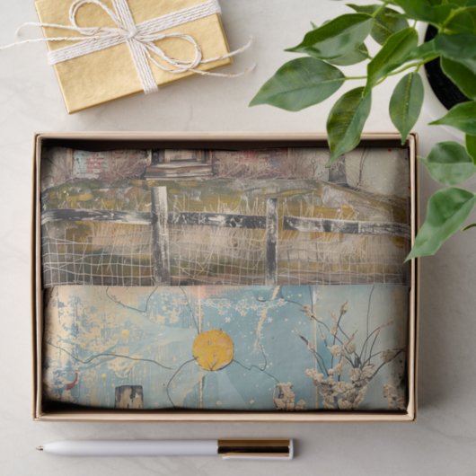 ARMZALIGE RODE BOERDERIJ GEMENGDE MEDIA DECOUPAGE TISSUEPAPIER (Geschenk)