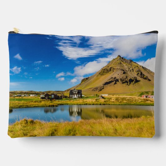 Arnarstapi Amtmansshus en de berg Stapafell, IJsla Etui (Voorkant)