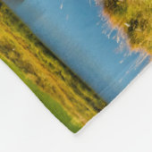 Arnarstapi Amtmansshus en de berg Stapafell, IJsla Fleece Deken (Hoek)