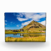 Arnarstapi Amtmansshus en de berg Stapafell, IJsla Fotoblokken (Voorkant)