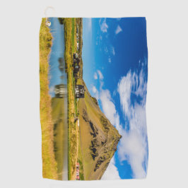 Arnarstapi Amtmansshus en de berg Stapafell, IJsla Golfhanddoek