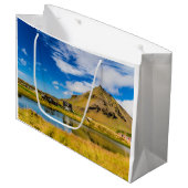 Arnarstapi Amtmansshus en de berg Stapafell, IJsla Groot Cadeauzakje (Voorkant Gekanteld)